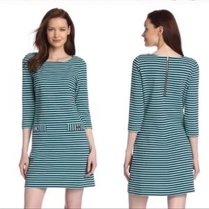 Lilly Pulitzer Charlene Dress in Ottoman Stripe Tropez Blue Size XS